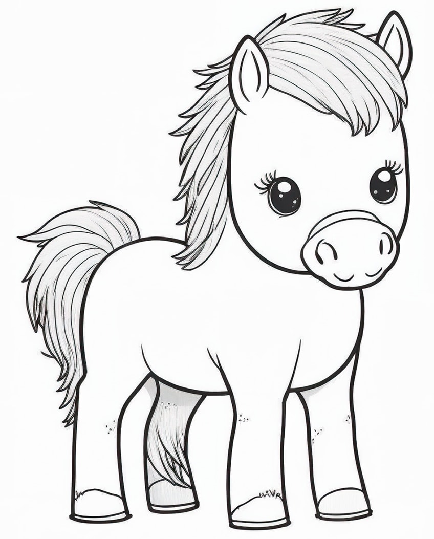 Horse coloring pages