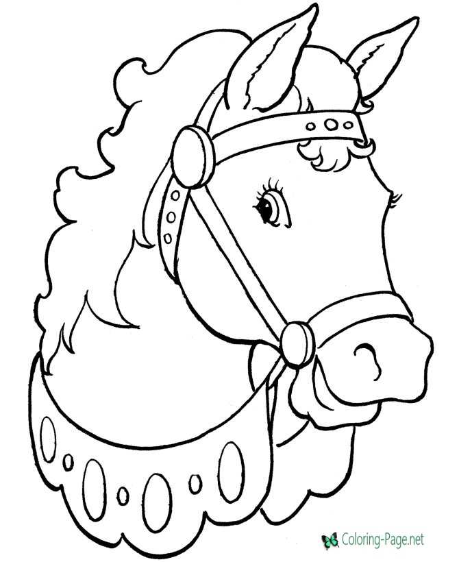 Horse coloring pages