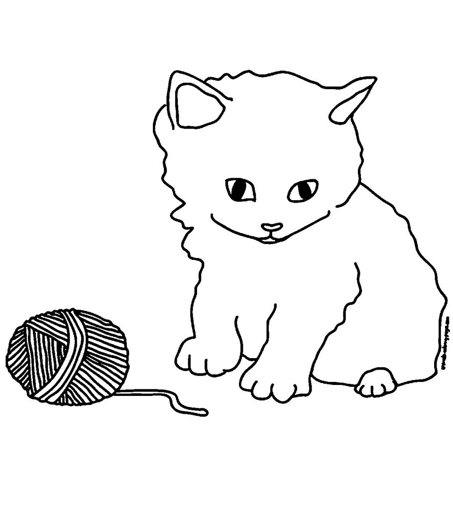 Top free printable kitten coloring pages online