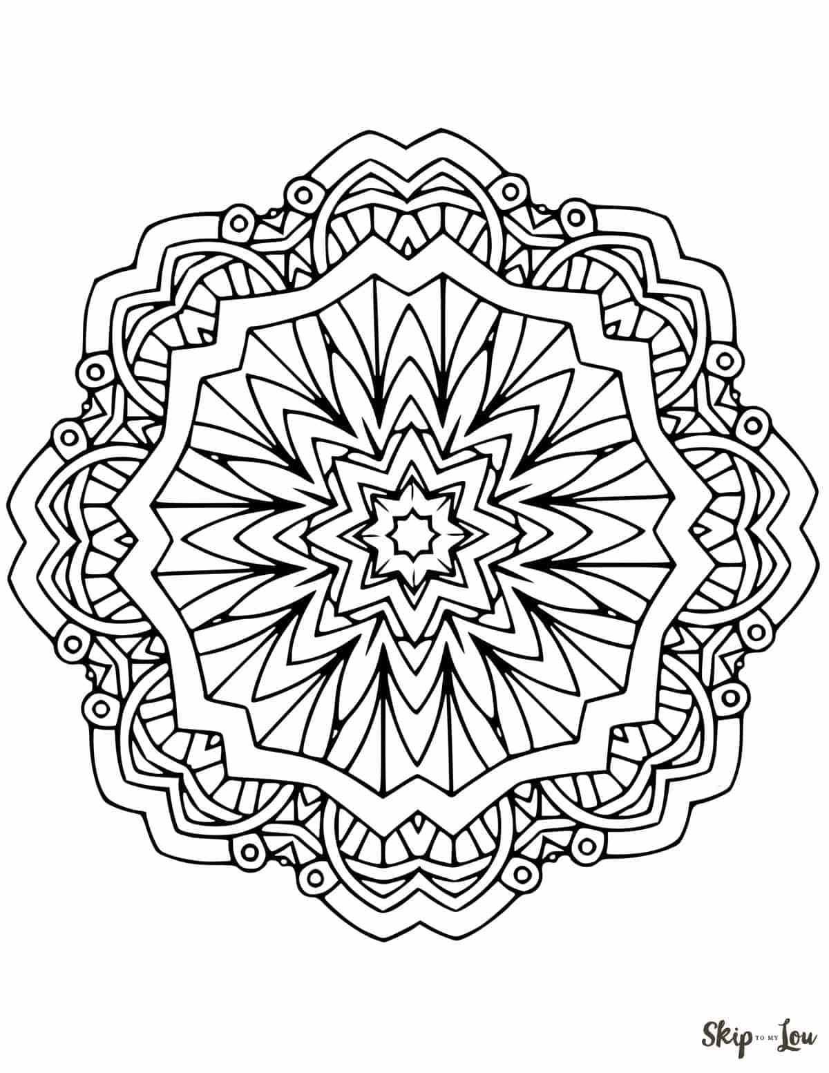 Beautiful free mandala coloring pages skip to my lou