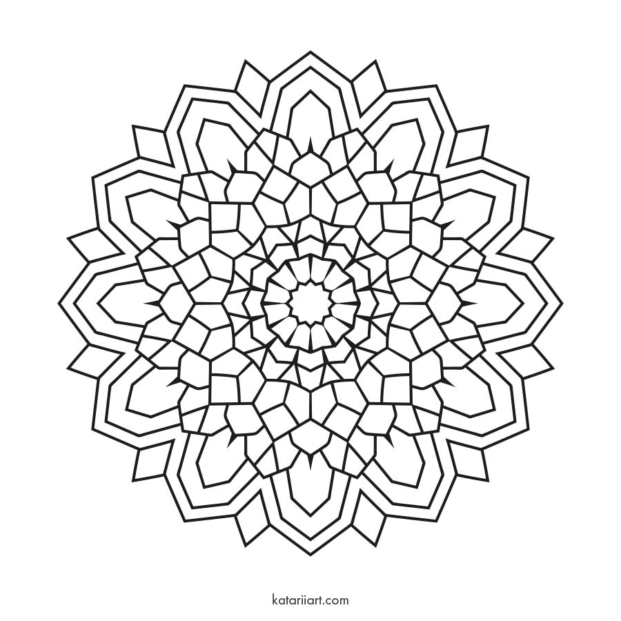 Printable mandala coloring pages