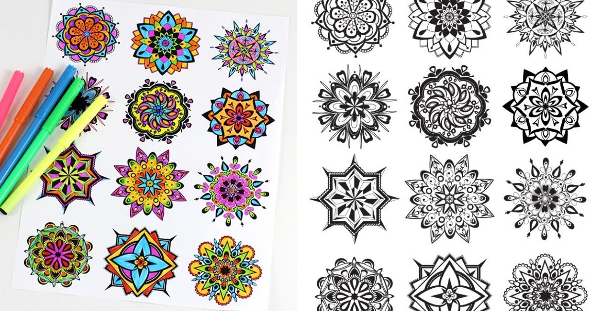 Mandala coloring pages