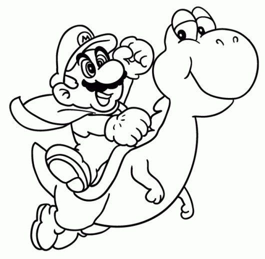 Free printable mario coloring pages for kids