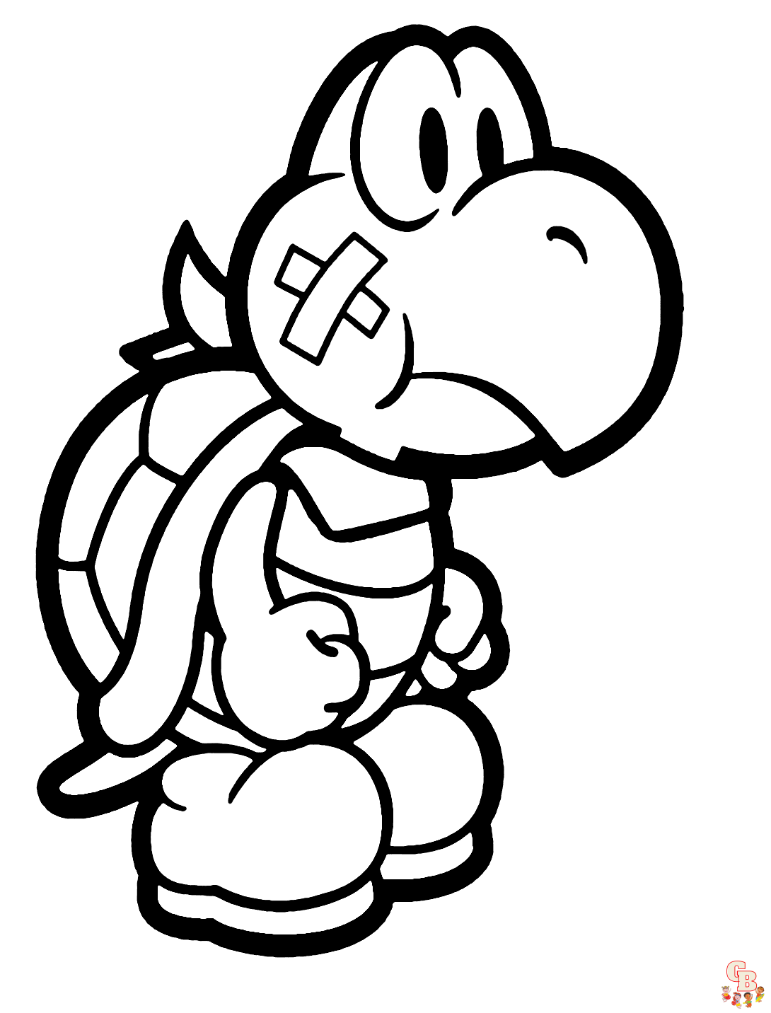 Printable koopa troopa coloring pages free for kids and adults