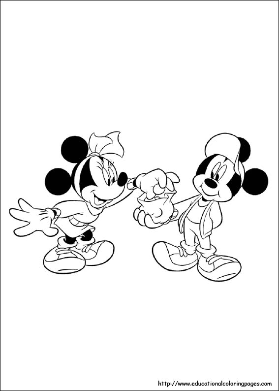 Minnie mouse coloring pages