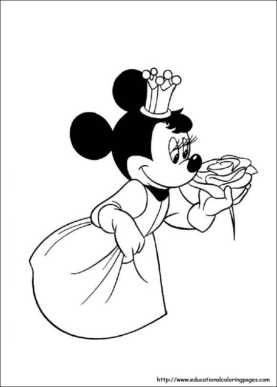 Minnie mouse coloring pages