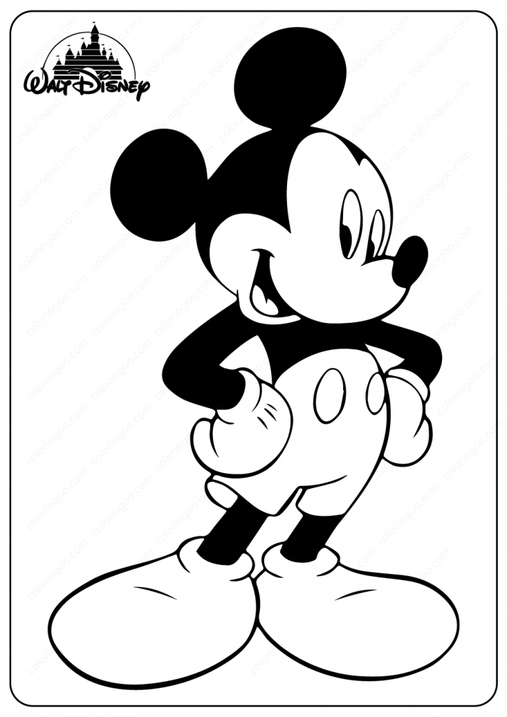 Printable mickey mouse pdf coloring pages mickey mouse coloring pages mickey coloring pages minnie mouse coloring pages