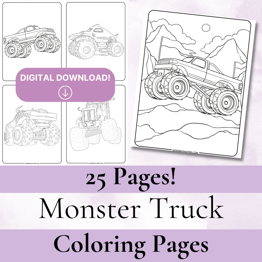 Monster trucks coloring pages