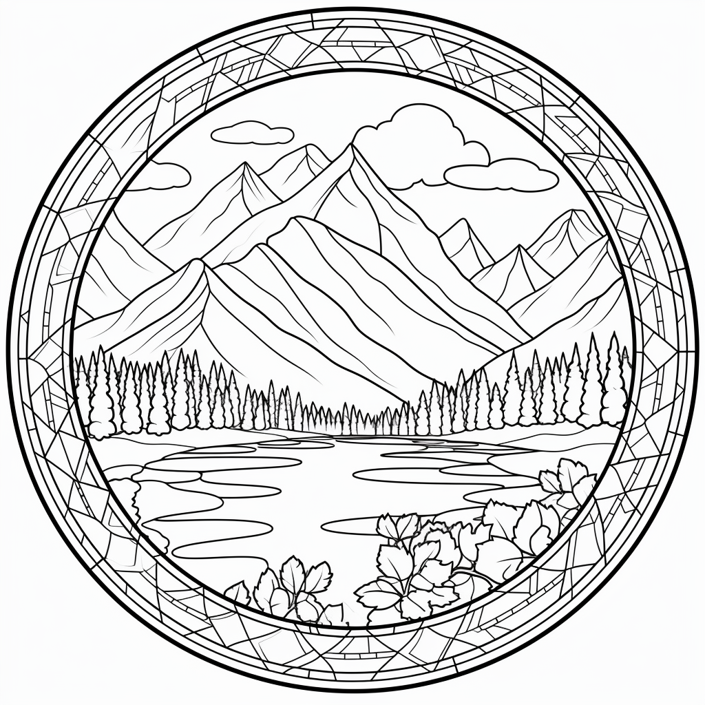 Serene horizons gorgeous sceneries printable coloring book for outdoo â waiting for colors