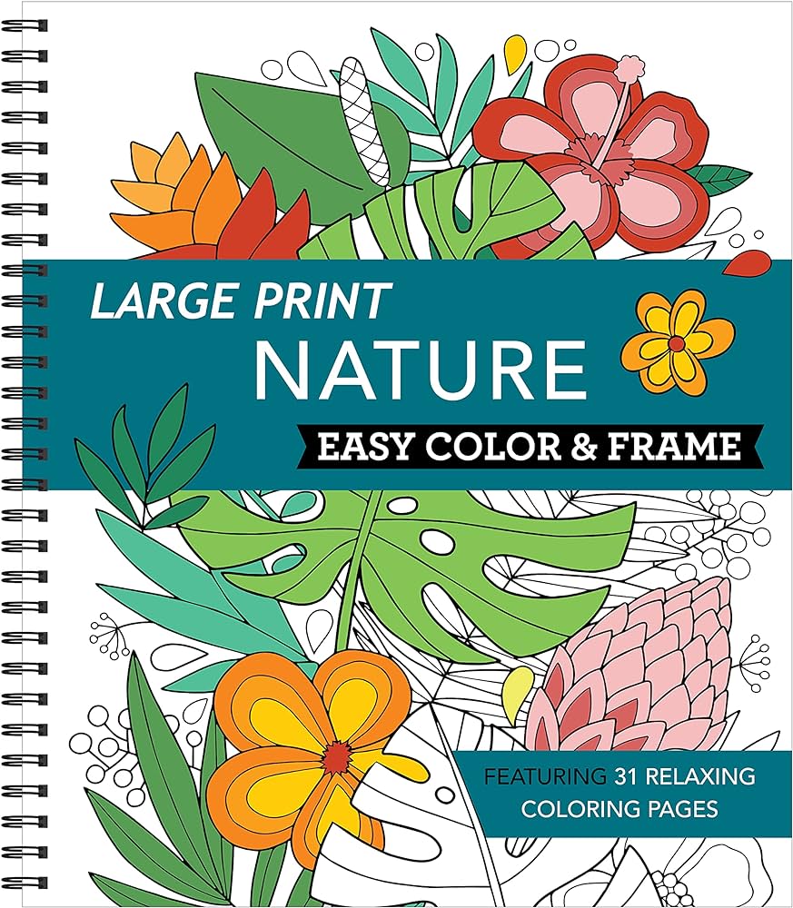 Large print easy color frame