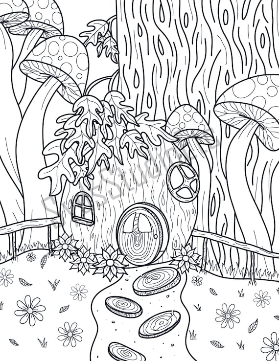 Coloring pages nature adult coloring page printable spring