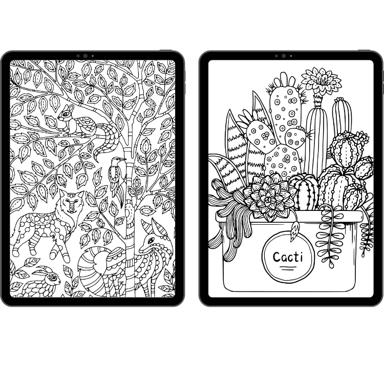 Coloring Pages Nature Adult Coloring Page Printable Spring 