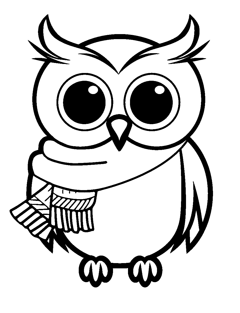 Owl coloring pages free printable sheets