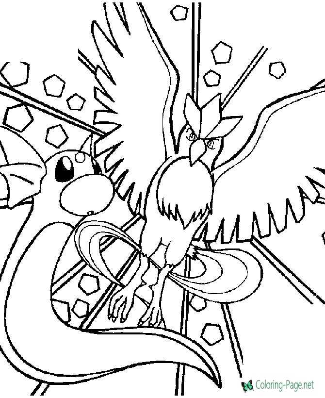 Pokemon coloring pages