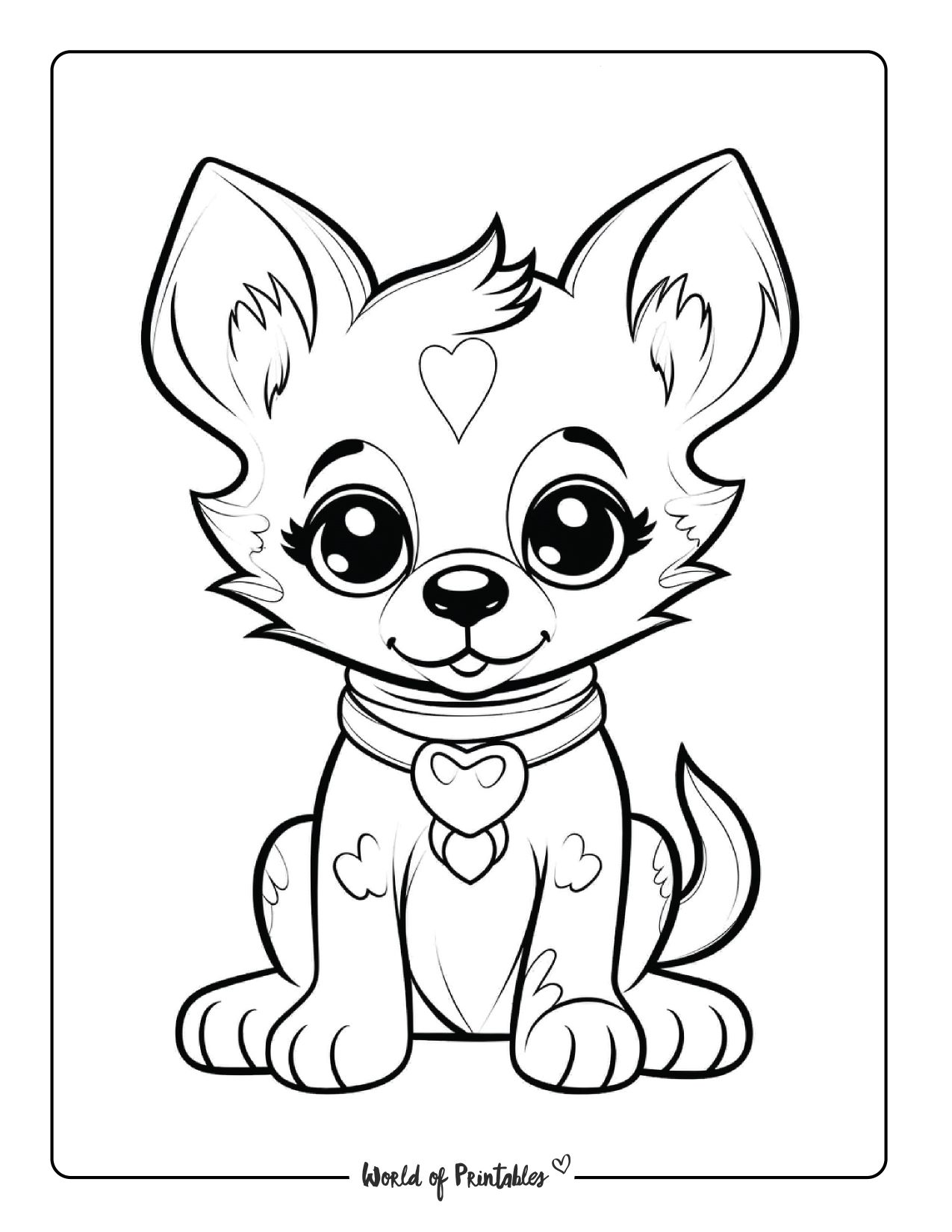 Puppy coloring pages