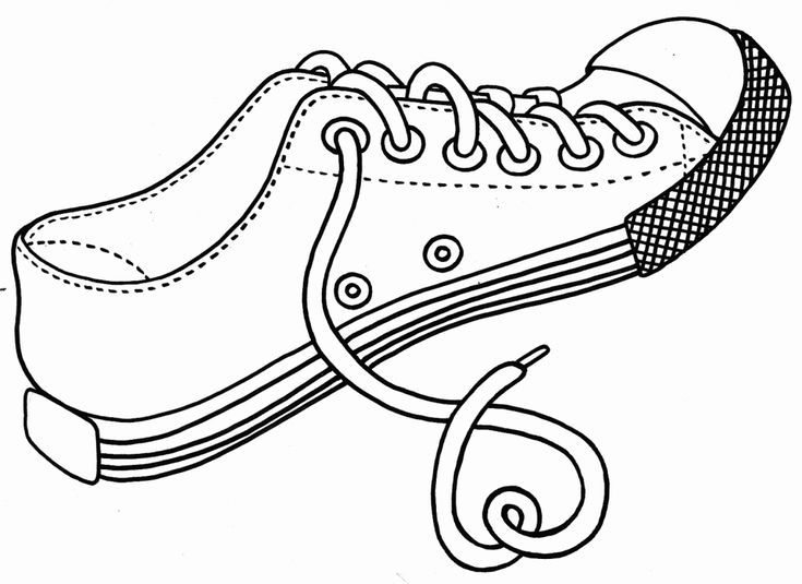 Shoes coloring pages