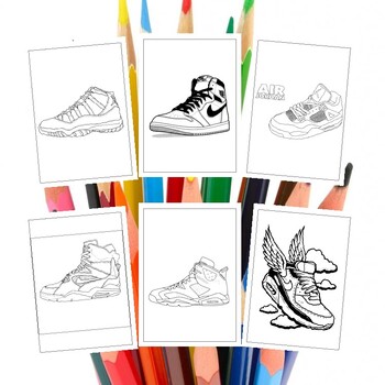 Printable jordan shoes coloring pages unleash creativity for kids