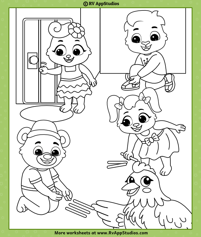 Buckle my shoe coloring page for kids free printable to download