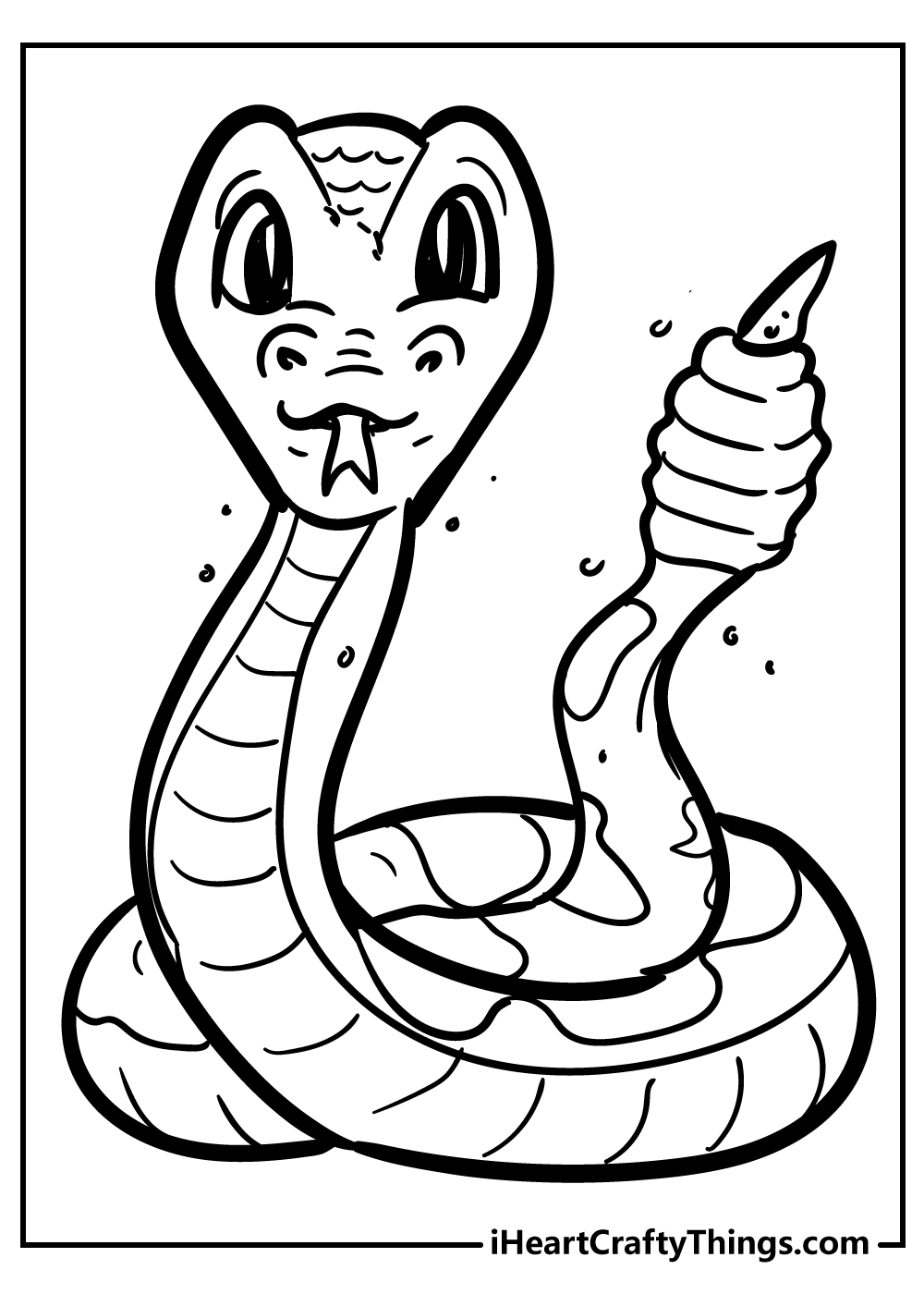 Snake coloring pages free printables