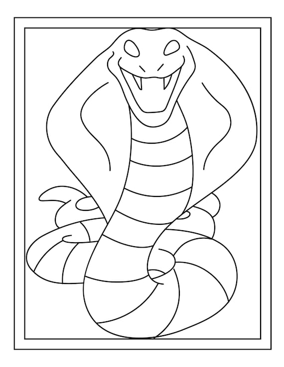 Printable snake coloring pages