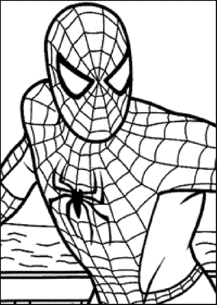 Spiderman coloring pages for kids