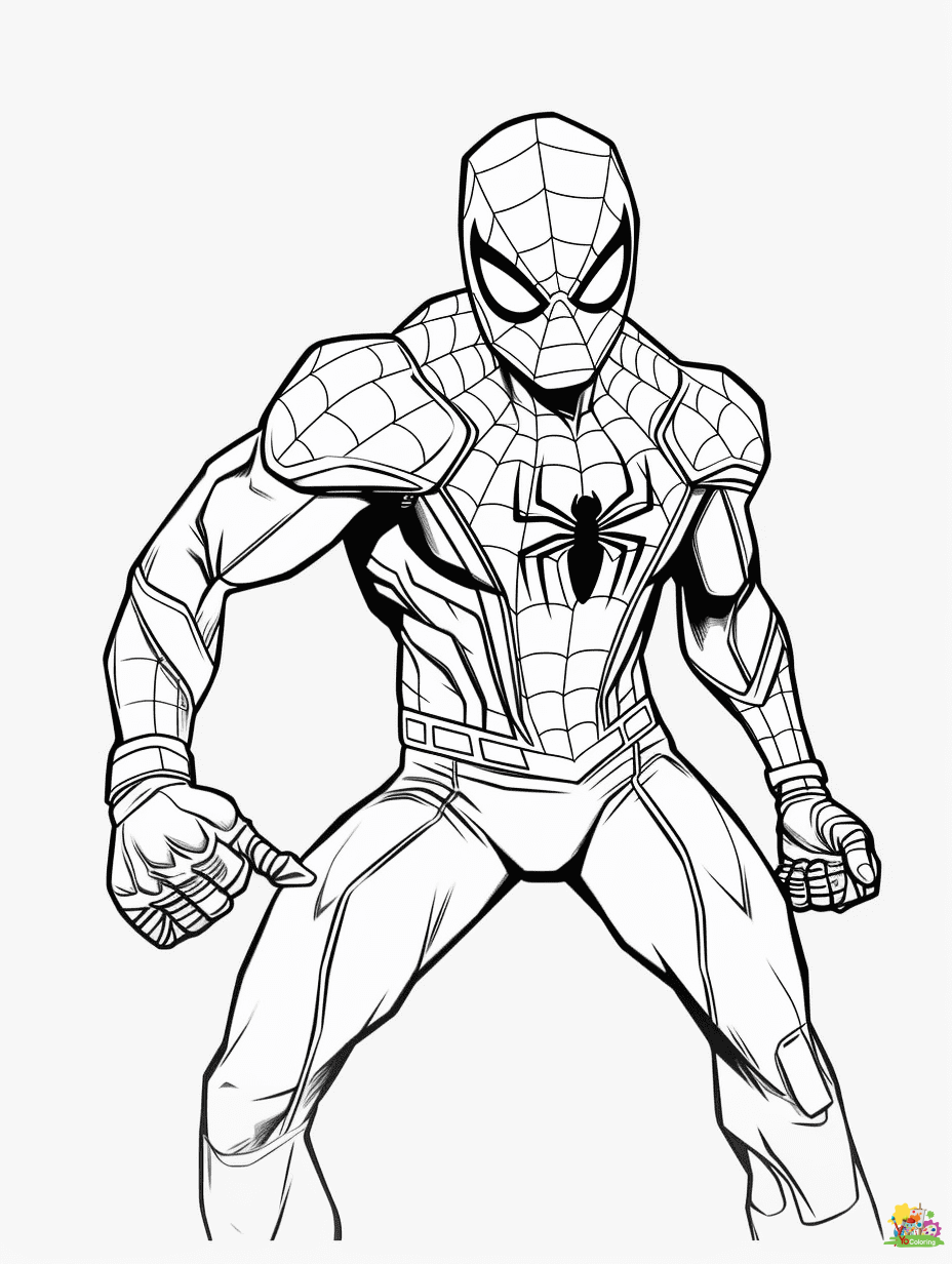 Free printable spiderman coloring pages for kids