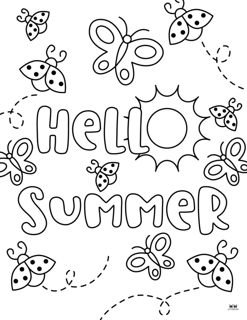 Summer coloring pages