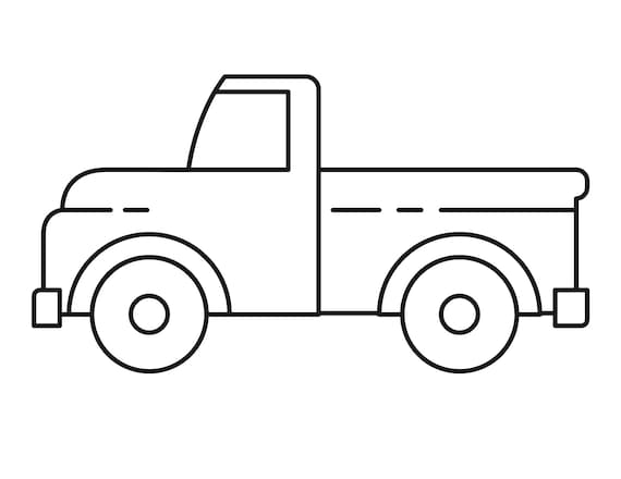 Printable truck coloring sheet fall coloring sheet indoor activity for toddler homeschool printable kids coloring sheet printable