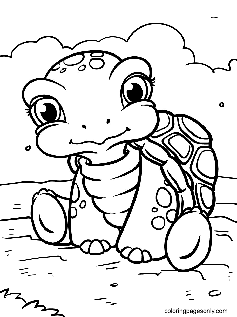 Turtle coloring pages printable for free download