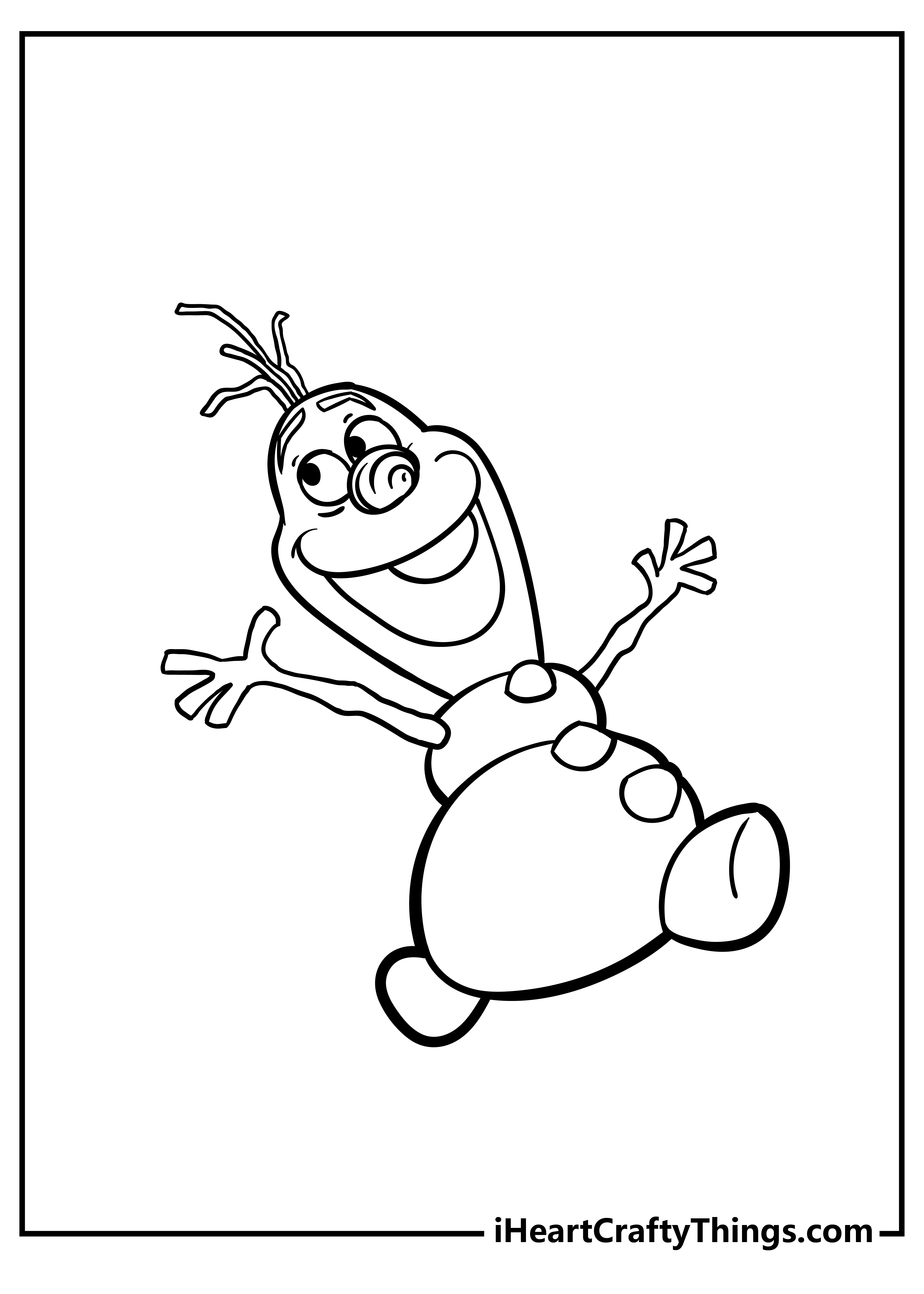 Olaf coloring pages free printables