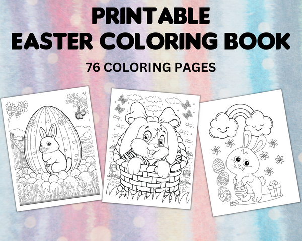 Printable easter coloring book easter coloring pages â cassie smallwood