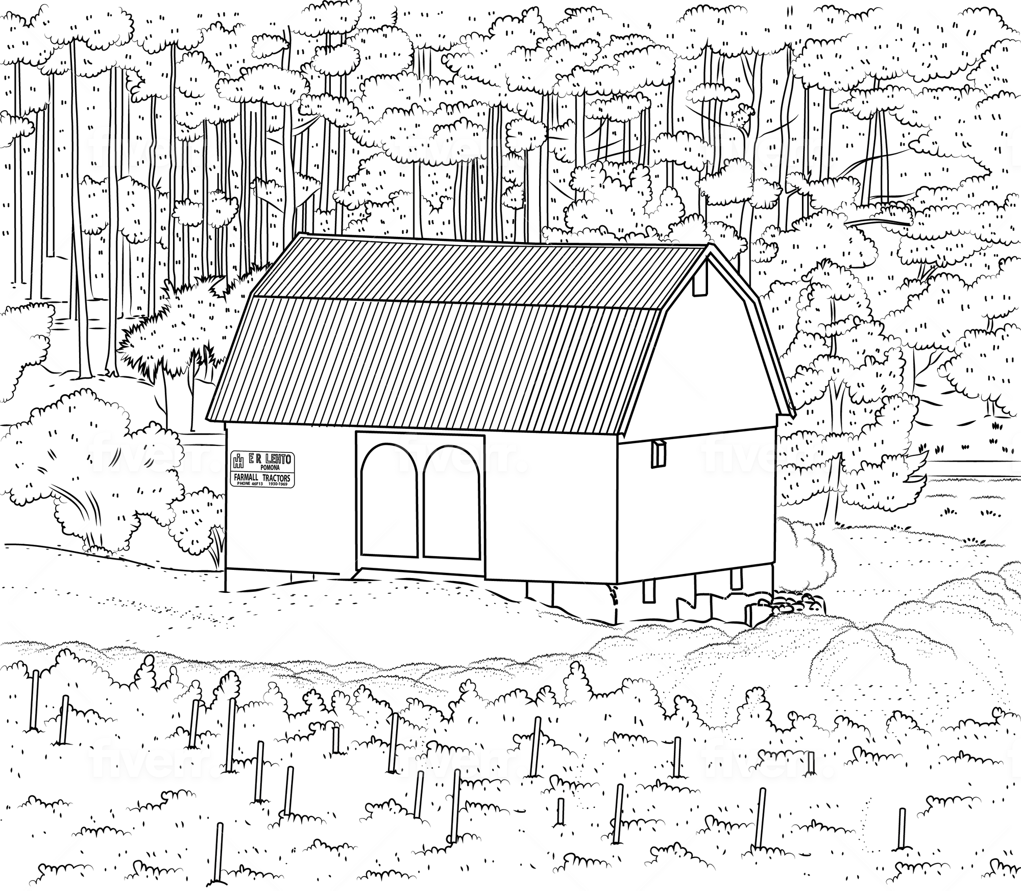 The old mission coloring book