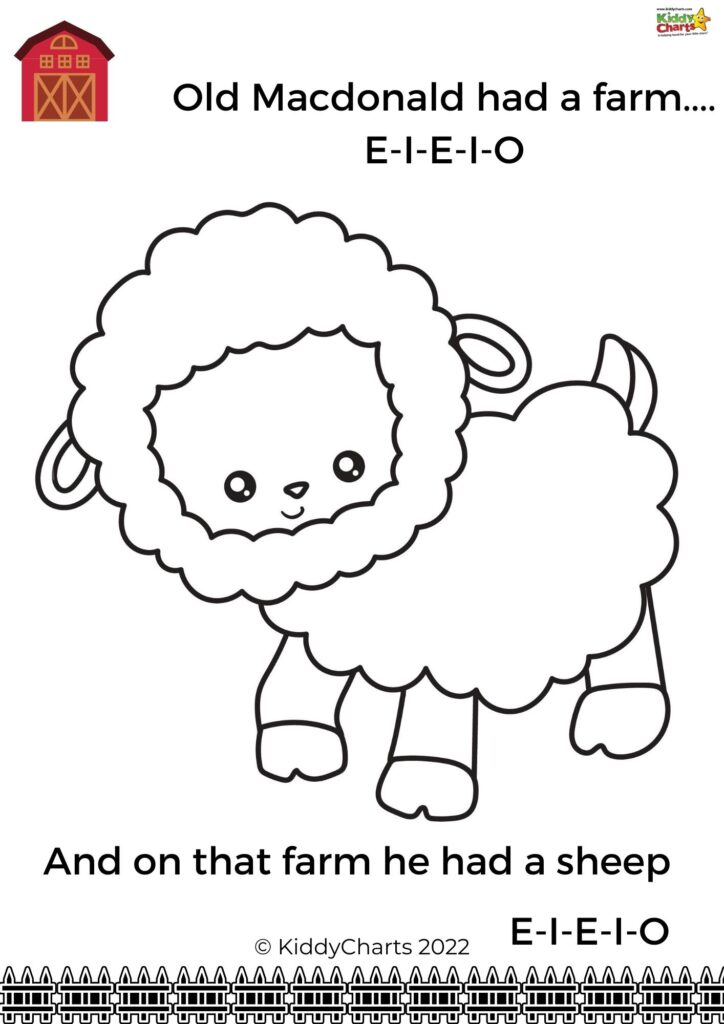 Nursery rhyme coloring old macdonald had a farm