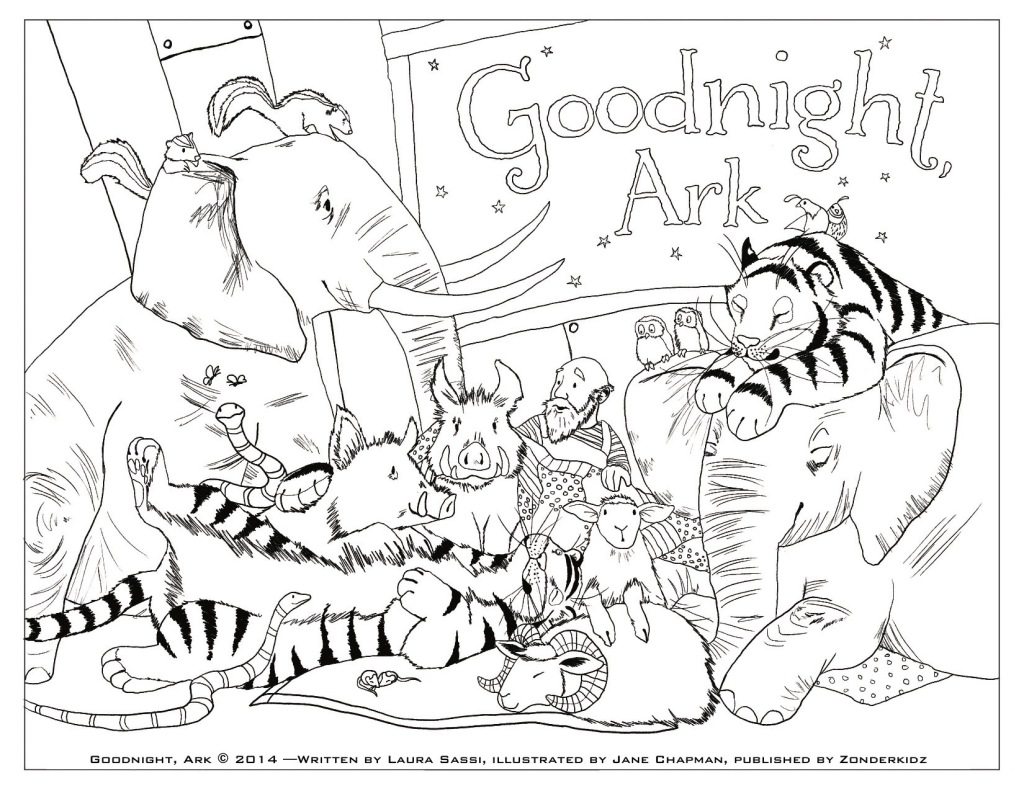 Free printable goodnight ark coloring pages â laura sassi tales