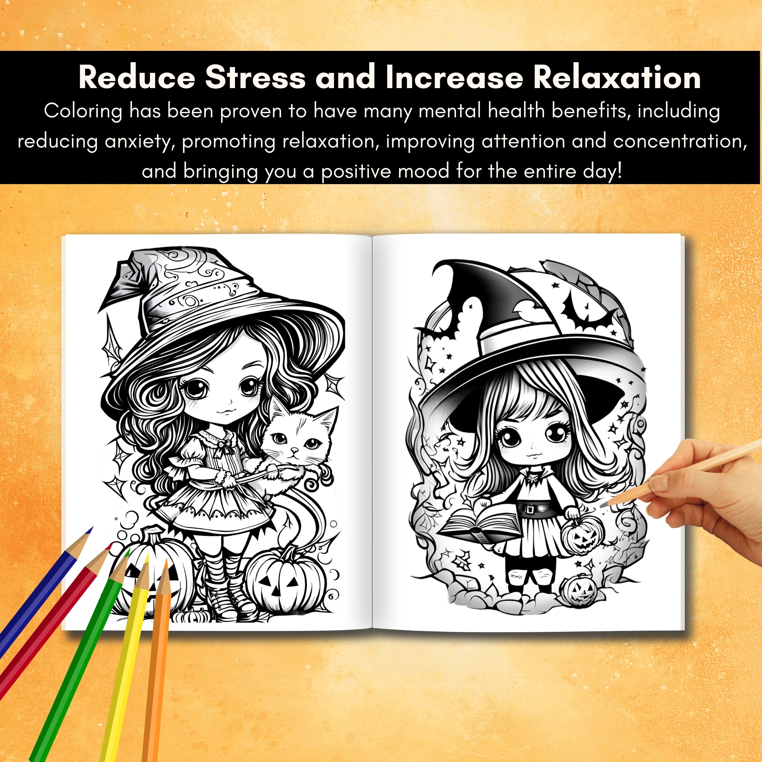 Cute candy cauldron halloween characters coloring pages for adults and older kids made by teachers