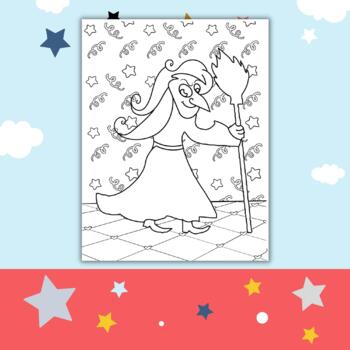 Bonus printable old witch coloring pages sheets