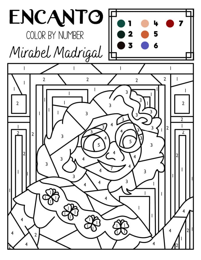 Free encanto coloring page printables