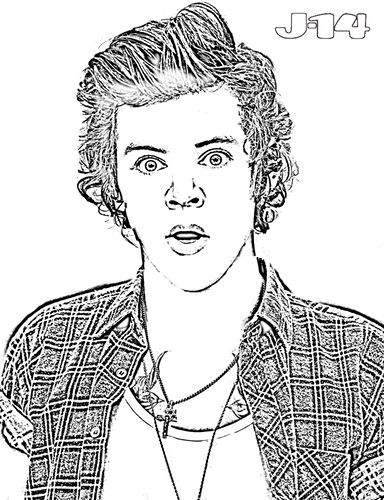 Printable one direction coloring pages