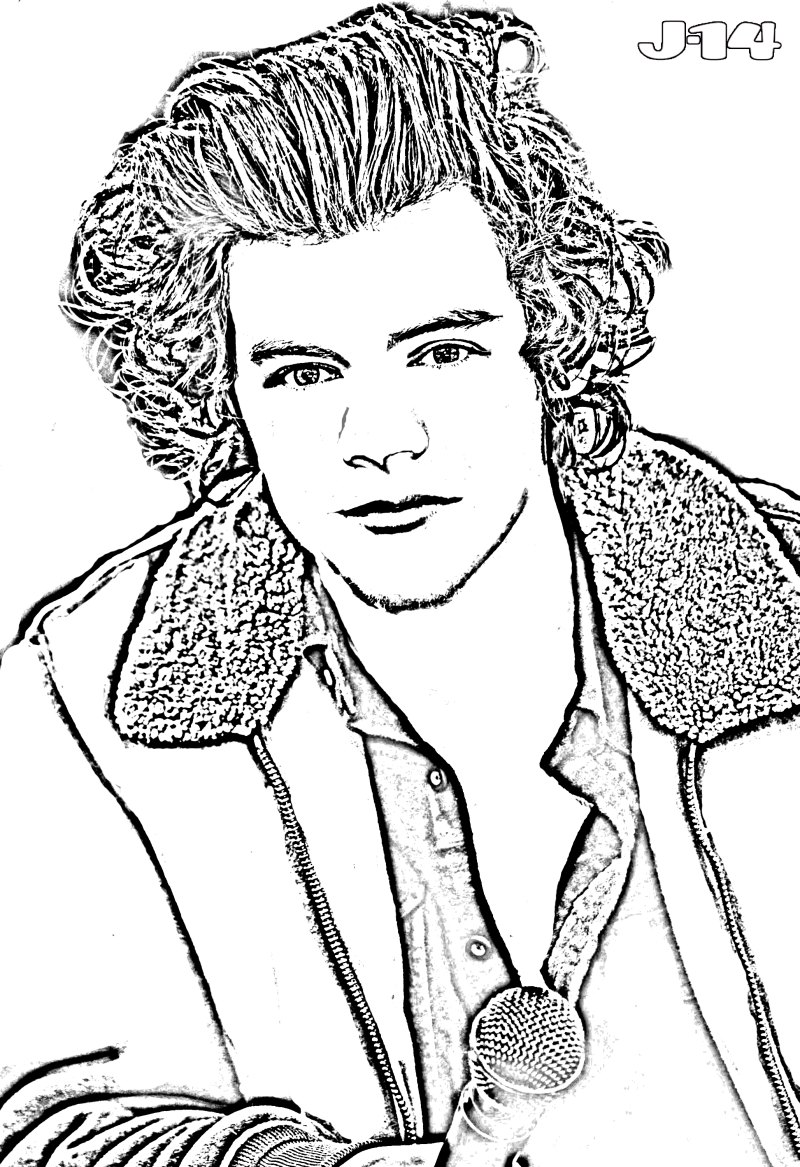 Printable one direction coloring pages