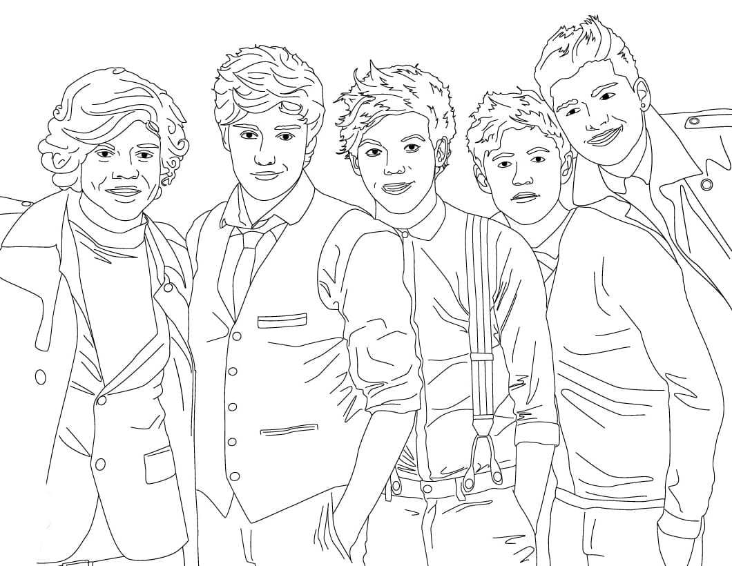 Coloring pages one direction download and print for free