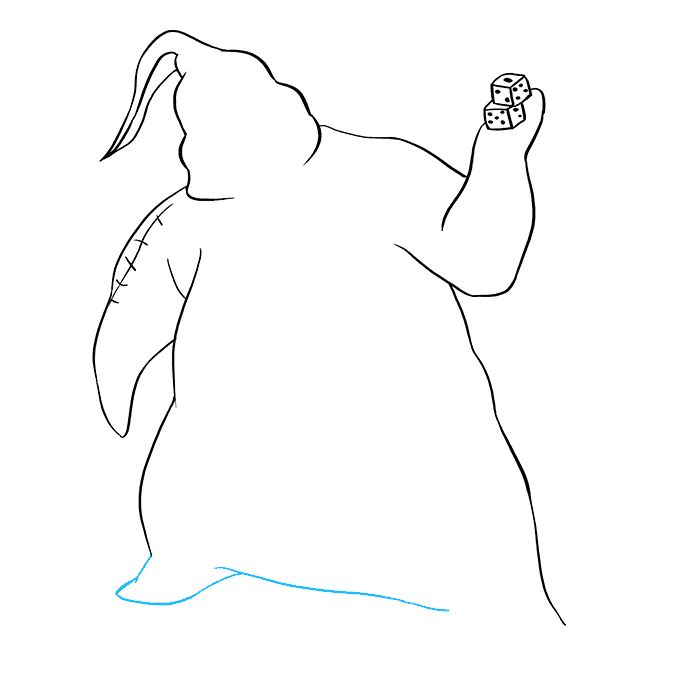 How to draw oogie boogie from the nightmare before christmas