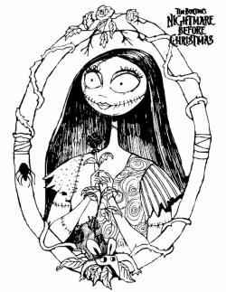 Free printable nightmare before christmas coloring pages