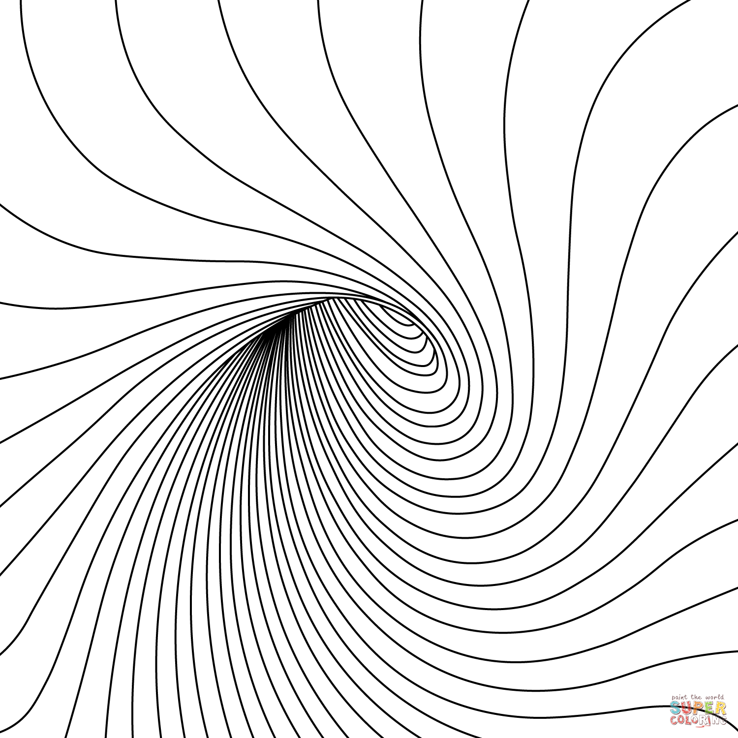 Optical illusion coloring page free printable coloring pages