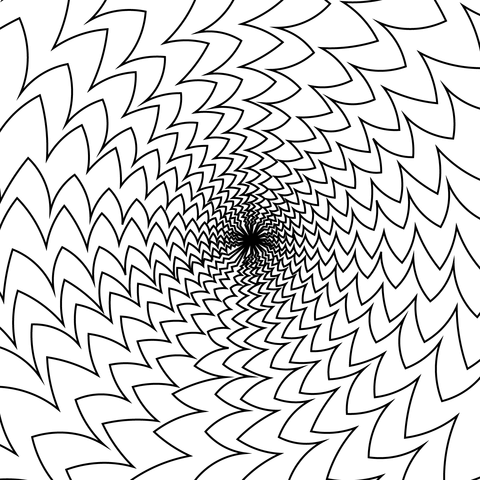 Optical illusion coloring page free printable coloring pages