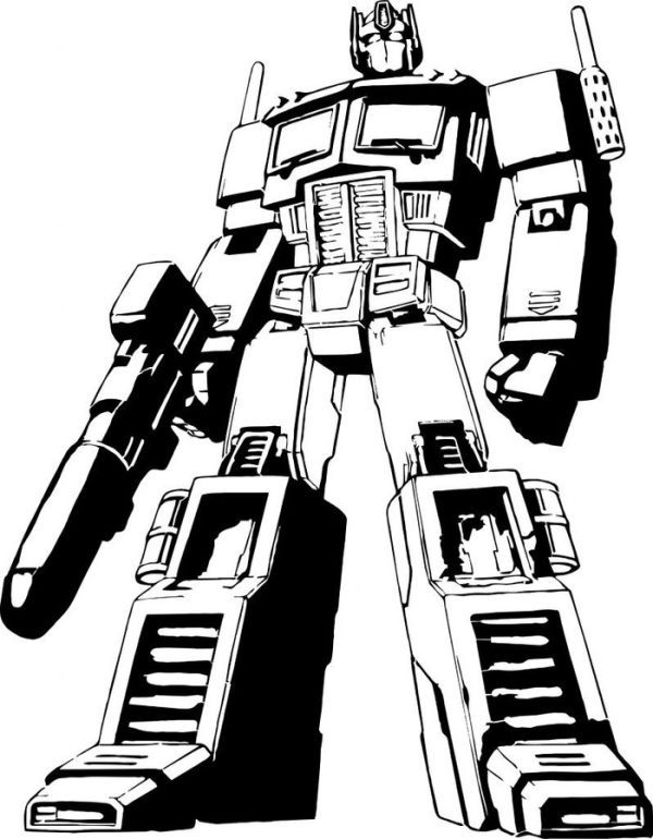 Optimus prime coloring pages pdf to print