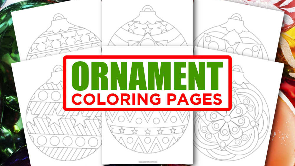 Free printable christmas ornaments coloring pages