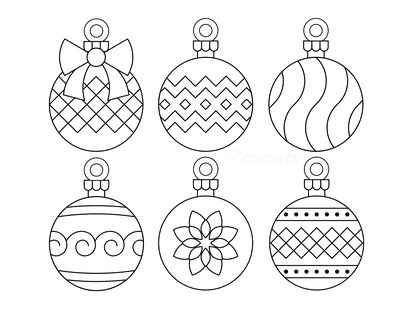 Printable christmas ornaments coloring pages blank templates printable christmas ornaments christmas ornament coloring page colorful christmas decorations