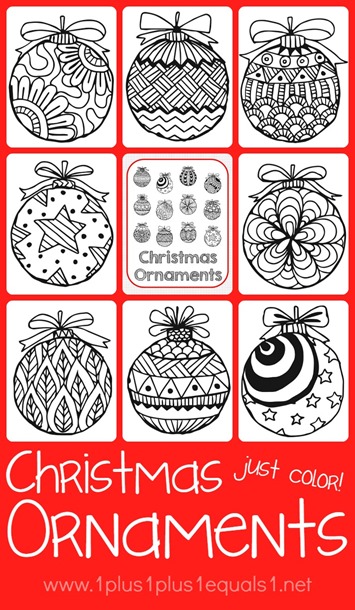 Christmas ornaments coloring