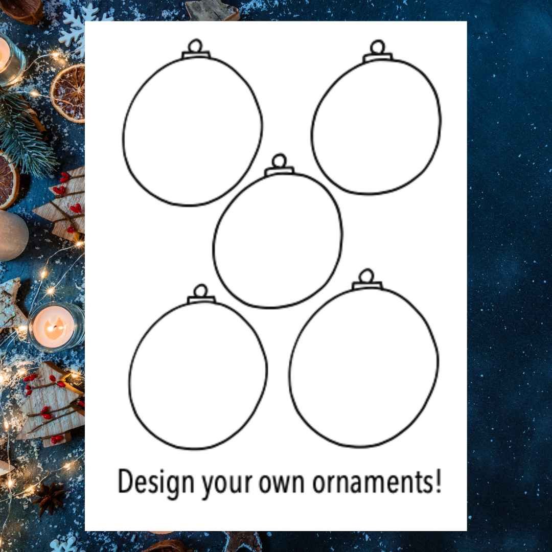 Free christmas ornament coloring pages â stevie doodles