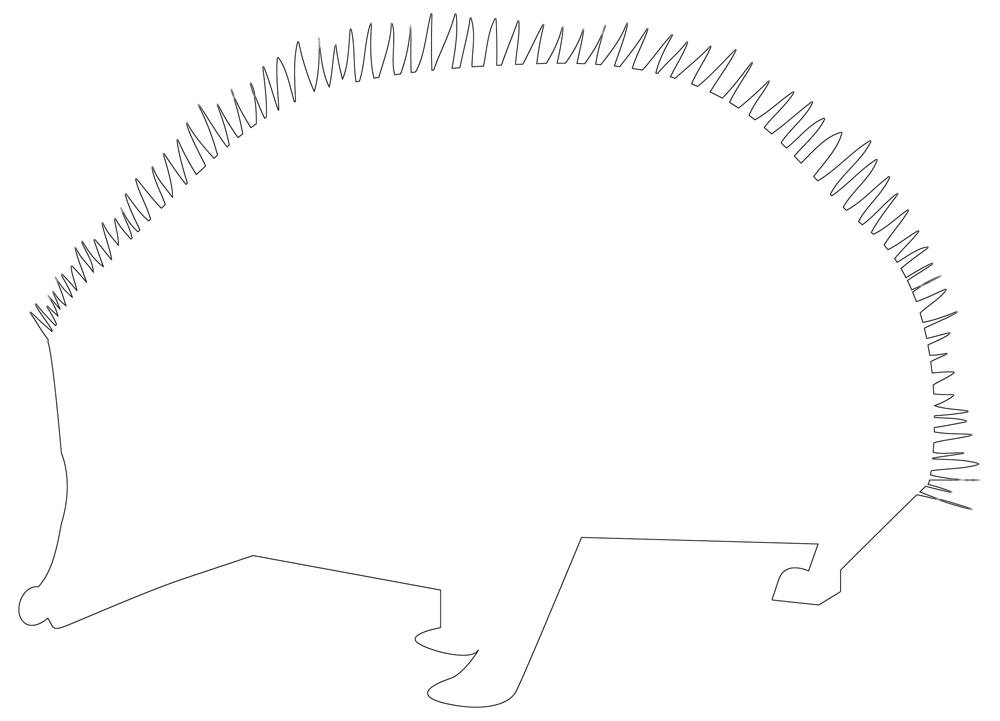 Hedgehog outline